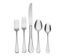 Oneida Satin Sand Dune Flatware, 45 Piece, Multi | sandblasted finish, dishwasher safe | includes serving spoons and utensil set | heavy duty, cutlery set
