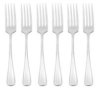 Oneida B322006B Savor Everyday Flatware Dinner Forks, Set of 6, 18/0 Stainless Steel, Silverware Set, Dishwasher Safe