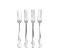 Oneida Silverware Set, Juilliard Fine Flatware 4-Piece Dinner Forks Set, Service For 4, 18/10 Stainless Steel, Rust Resistant, Dishwasher Safe, Home And Kitchen Utensils (Silver, 4 Piece)