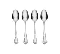 Oneida B552004E True Rose Everyday Flatware Teaspoons, Set of 4, 18/0 Stainless Steel, Silverware Set