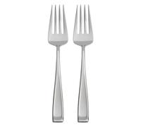 Oneida T711002B Moda Fine Flatware Serving Forks, Set of 2, 18/10 Stainless Steel, Silverware Set