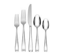 Oneida T711005C Moda 5 Piece Fine Flatware Place Setting, Service for 1