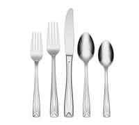 Oneida T837045A Lincoln 45-Piece Flatware Set, Service for 8 Silver