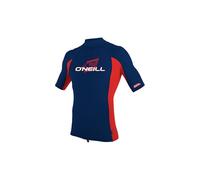 O'Neill 2025 Junior Premium Skins Short Sleeve Turtleneck Vest 4520 - Navy/Red