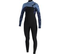 O'NEILL 2025 Women Epic 4/3mm Chest Zip Neoprene 5651 - Black/Stormy Palm/Fade Denim