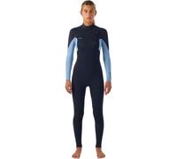 O'NEILL 2025 Women's Hyperfreak 4/3+mm Chest Zip Closure Wetsuit 5349 - Black/Faded Denim