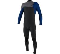 O'NEILL 2026 Junior Hyperfreak+ 4/3mm Chest Zip Wetsuit - Tempered Steel/Twilight Blue/Smoke