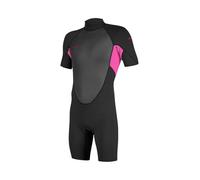 O'NEILL 2026 Junior Reactor-2 2mm Back Zip Shorty Wetsuit - Black/Berry