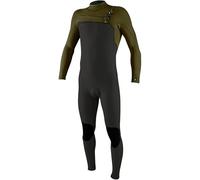 O'NEILL 2026 Mens Hyperfreak 3/2mm+ Chest Zip Wetsuit - Raven/Army