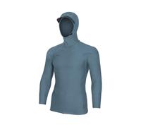 O'NEILL 2026 Mens Hyperfreak Skins Long Sleeve Hooded Rash Vest - Blue Fusion/Blue Fusion