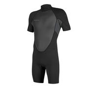 O'NEILL 2026 Mens Reactor-2 2mm Back Zip Shorty Wetsuit - Black/Graphite