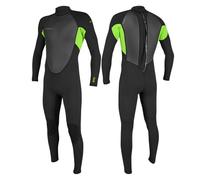O'NEILL 2026 Mens Reactor-2 3/2mm Back Zip Wetsuit - Black/Day Glow