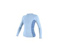 O'NEILL 2026 Womens Hyperfreak Skins Long Sleeve Rash Vest - Chambray Blue/Surf Abstract