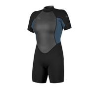 O'NEILL 2026 Womens Reactor-2 2mm Back Zip Shorty Wetsuit - Black/Copen Blue