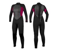 O'NEILL 2026 Womens Reactor-2 3/2mm Back Zip Wetsuit - Black/Punk Pink