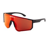 O'NEILL 9038 Sports Wrap Shield Sunglasses for Men, Women UV400 Protection for Cycling, Running, 135mm, Red Mirror Lens