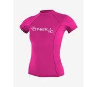O´neill Wetsuits Basic Skins Crew Short Sleeve Rash Guard Purple M Woman