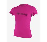 O´neill Wetsuits Basic Skins Rash Tee Short Sleeve Rash Guard Purple L Women