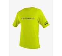 O'Neill Wetsuits Men's Basic Skins Short Sleeve Sun Shirt - Lime, M