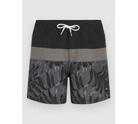 O'Neill Cali Block 15'' Boardshorts black dipped leaves L