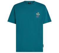 O'Neill - Chest Print T-Shirt - T-shirt size L, turquoise