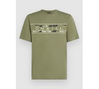 O´neill Front Graphic Short Sleeve T-shirt Green M Men