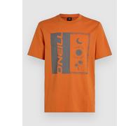 O´neill Front Print Short Sleeve T-shirt Orange M Men
