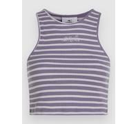 O'Neill Jess Rib Tank Top purple yarn dye stripe M