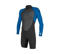 ONeill Junior Reactor-2 2mm Long Sleeve Shorty Wetsuit - Black Ocean - Easy Stretch Breathable - Unisex