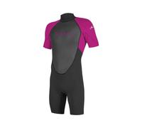 O'Neill Youth Reactor-2 BZ 2mm Spring Shorty Wetsuit - Black/Berry - 5045
