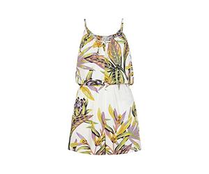 O'NEILL Leina Playsuit, 31022 White Tropical Flower, Women's Standard, 31022 White Tropical Flower, L-XL