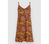 O'Neill Malu Beach Dress orange rainbow stripe M