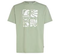 O´neill Melange Front Print Short Sleeve T-shirt Green L Men