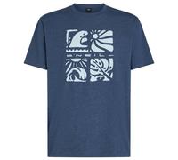 O'Neill - Melange Front Print T-Shirt - T-shirt size XL, blue