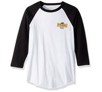 O'NEILL Men's 3/4 Sleeve Raglan Tee Shirt, White/Black, Large