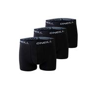 O'Neill Men's Boxer Shorts Plain Pack of 3 Briefs, Black (6969), M