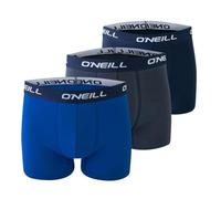 O'Neill Men's Boxer Shorts Plain Pack of 3 Briefs, Grey/Black (6569), M
