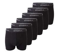 O'Neill Men's Boxer Shorts Plain Sport Boxer M L XL XXL 95% Cotton Men's Trunk Underwear without Fly Pack of 6 Black Red Blue, Black (6990), M