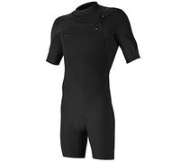 O'NEILL Mens Hyperfreak 2mm Chest Zip Shorty Wetsuit - Black