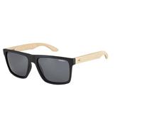 O'NEILL Men's Polarized Sunglasses - Matte black/Bamboo/Solid smoke Lens - ONHARWOOD2.0-104P size 57-17-142 mm