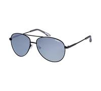 O'Neill Men's Polarized Sunglasses - Matte black/Solid smoke with silver flash Lens - ONPOHNPEI2.0-004Psize 59-15-145mm
