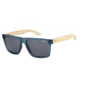 O'NEILL Men's Polarized Sunglasses - Matte dark blue/Bamboo/Solid brown Lens - ONHARWOOD2.0-105P size 57-17-142 mm