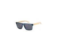 O'NEILL Men's Polarized Sunglasses - Matte dark blue/Bamboo/Solid brown Lens - ONHARWOOD2.0-105P size 57-17-142 mm