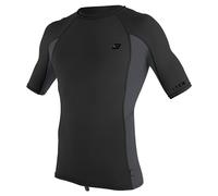 ONeill Mens Premium Skins Short Sleeve Rash Vest Top - Black Graphite - Breathable Quick dry