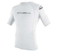 O'NEILL MENS RASH VEST TOP.SKINS WHITE UPF50 SUN PROTECTION GUARD T SHIRT.S26