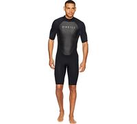 O'Neill Men's Reactor-2 2mm Back Zip Short Sleeve Spring Wetsuit, Black, Medium Short
