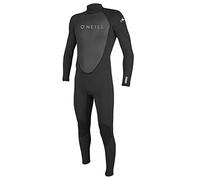 O'Neill Men's Reactor II 3/2mm Back Zip Full Wetsuit, Black, Medium Short
