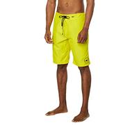 O'NEILL Men's Standard Surf Tie Boardshorts, Neon Yellow | Santa Cruz Solid 2.0, 38A