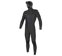 O'Neill ONeill Mens Epic 6/5/4mm Chest Zip Hooded Wetsuit Black - Double Super Seal Neck - External Key Pocket w/Loop Mens Size - XL