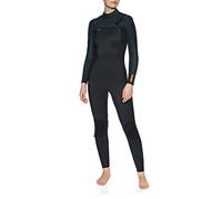O'NEILL ONeill Womens Hyperfreak 5/4+mm Chest Zip Wetsuit Black - Chest Zip Entry over a 360° Barrier with Drain Holes Womens Size - US 12